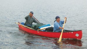 Luke and Gerti Diamond canoe